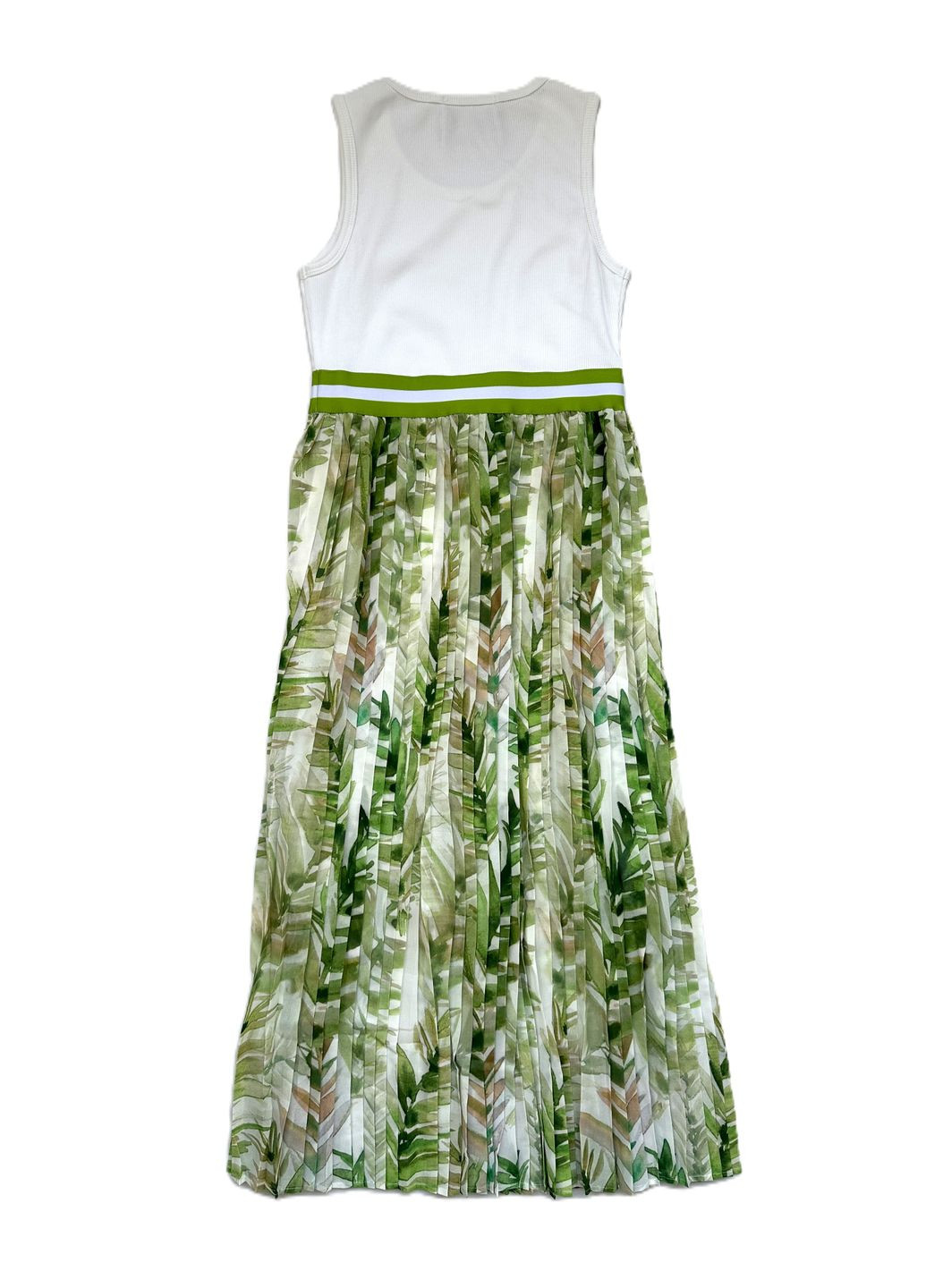 Зелена сукня підліткова tbt160 плісерована біло-зелена To Be Too (331155600)