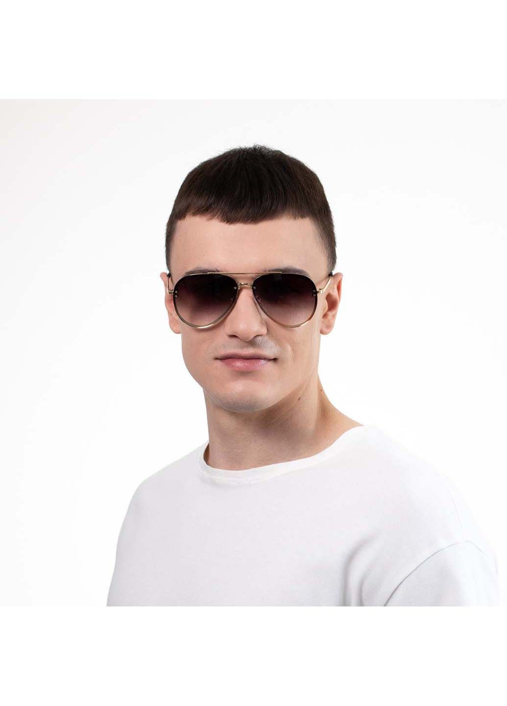 Солнцезащитные очки Авиаторы мужские 445-611 LuckyLOOK (294908048)