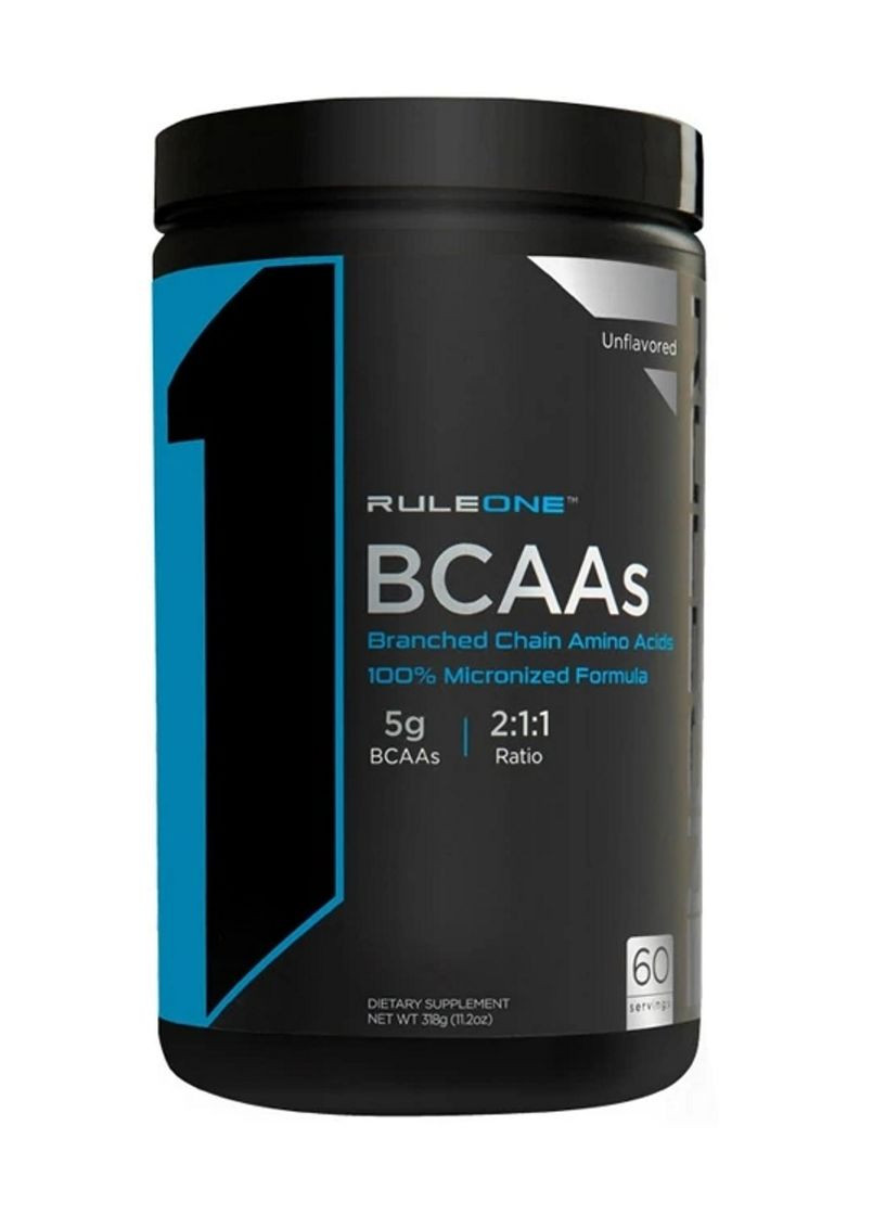 Аминокислота BCAA Rule 1 BCAA, 60 порций Безвкусно Rule One (333999992)