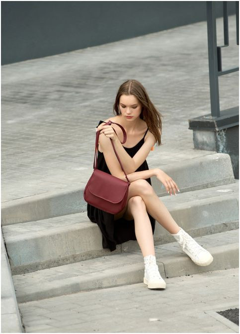 Сумка Кроссбоди Rose BZN бордо (R-94000005-VS) Sambag (302450279)