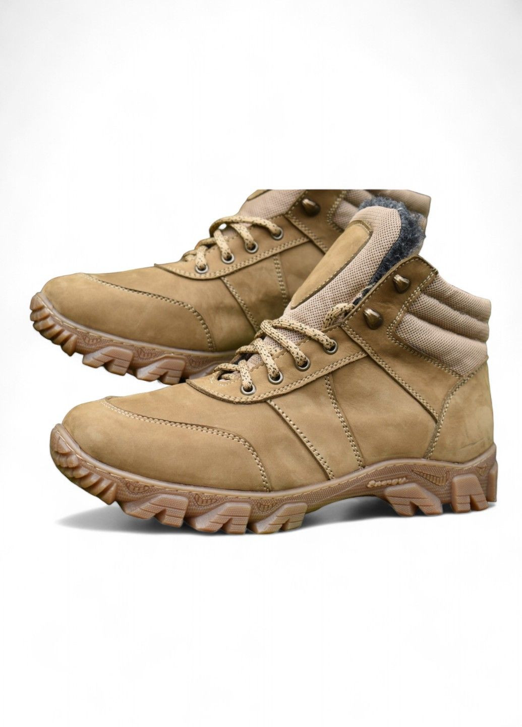 Чоловічі Зимові Тактичні Берці. 36-48р Койот. З Натуральної шкіри! MSZM-1024 No Brand (301148002)