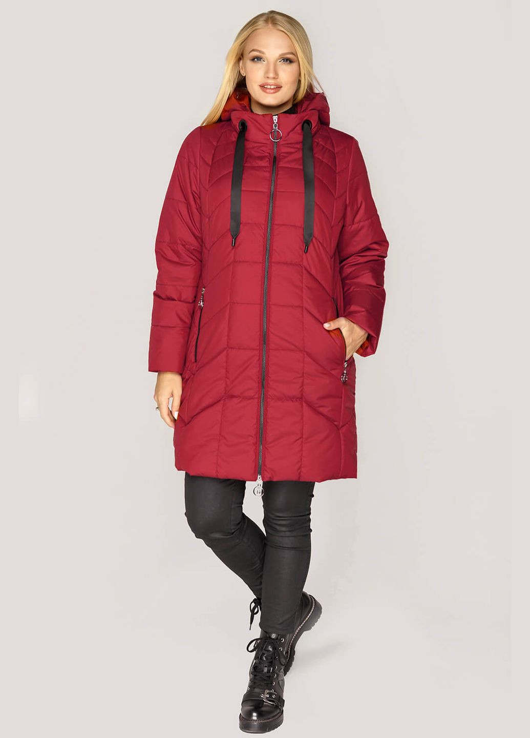 Красная демисезонная куртка берта (01093-red56) MioRichi