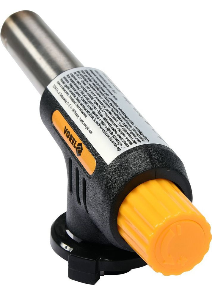 Газовий пальник з п`єзозапалом; тип з`єднання EN417 макс. t=1300°C, P= 1,3 кВт 73412 VOREL (365330250)