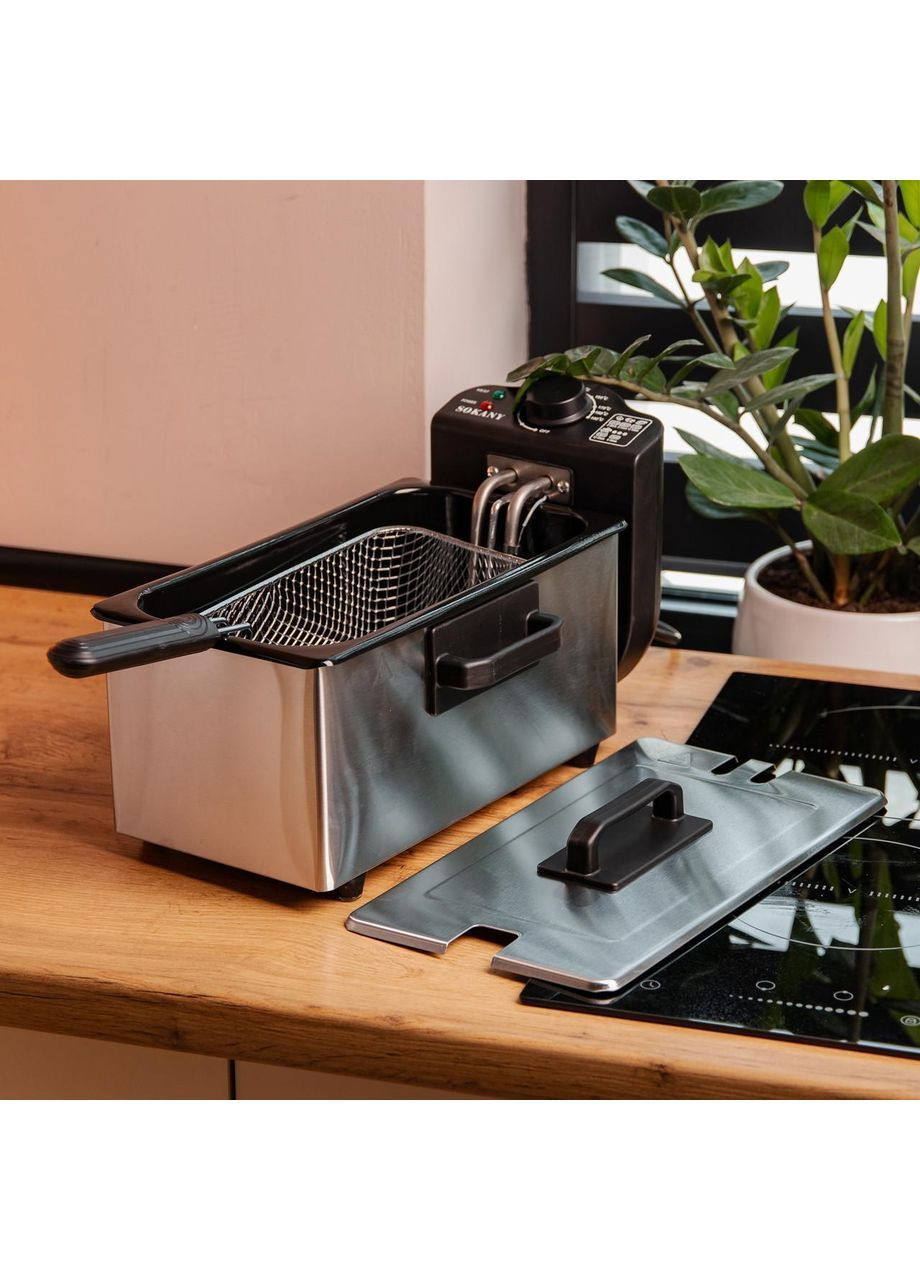 Фритюрница профессиональная WJ800 на 3.5 литра, 2000 Вт Sokany (368767163)