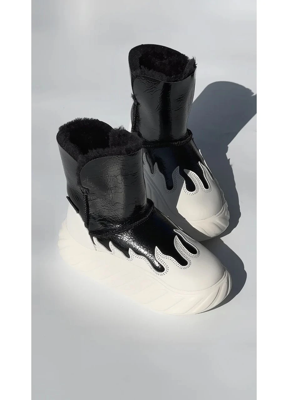 Цветные зимние зимние угги для девочек basics n51 black, размер 36 (23,5 см.) Evie
