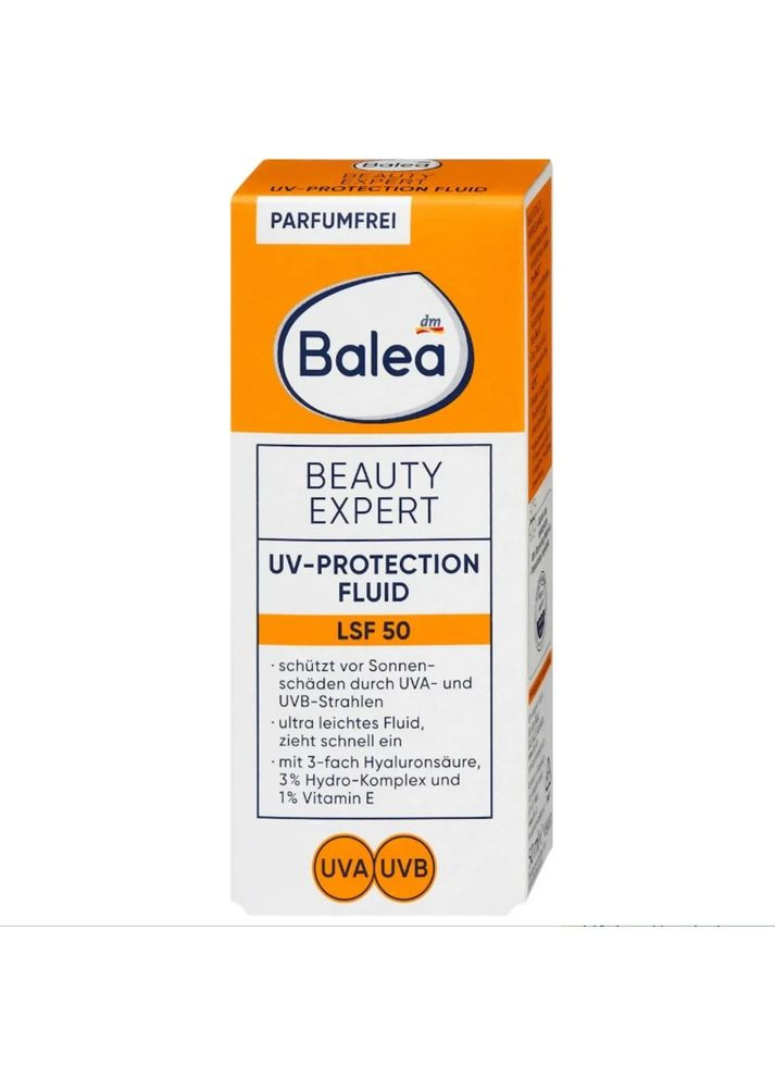 Сонцезахисний флюїд Beauty Expert Uv-Protection з вітаміном C SPF 50 50 мл Balea (368293470)