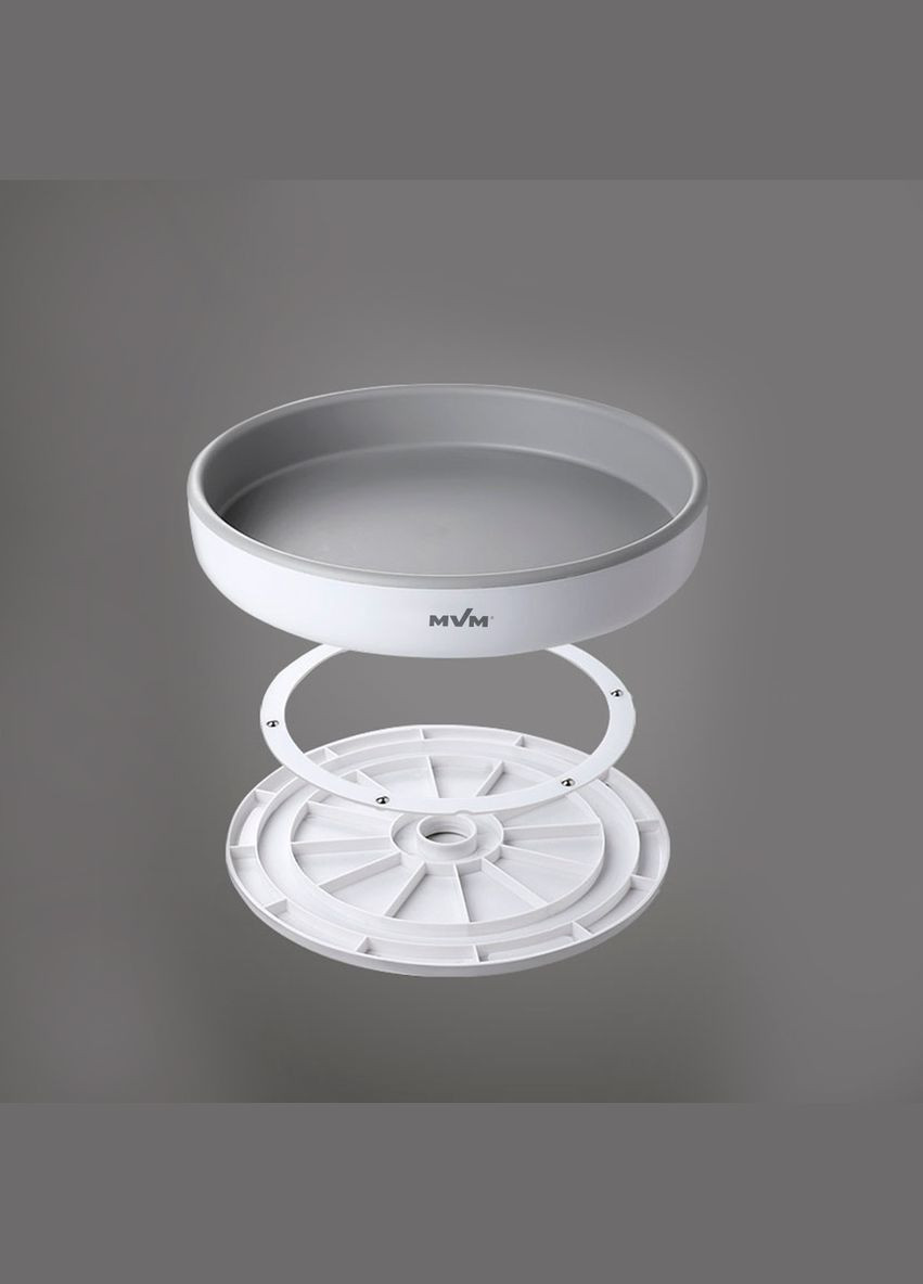Подставка MY HOME с оборотом 360° Белосира (KP-11 S WHITE/GRAY) MVM (301002356)