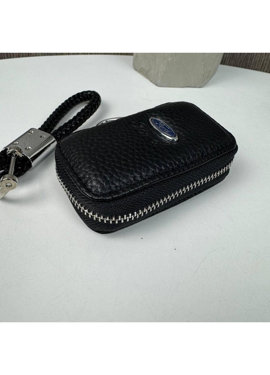 Шкіряна ключниця та брелок унісекс для автомобільних ключів натуральна шкіра ремінець для ключа ProDobro Ford (363221647)