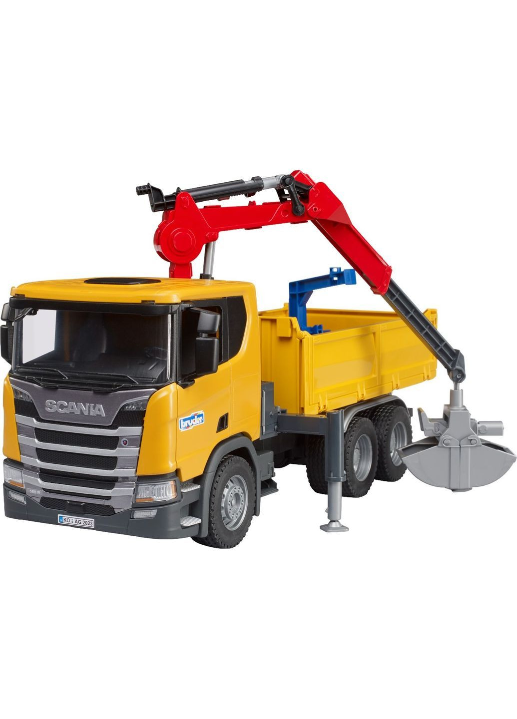 Іграшкова машинка Автомобіль Scania Super 560R з краном-маніпулятором та аксесуарами 1:16 () Bruder 03551 (368464178)