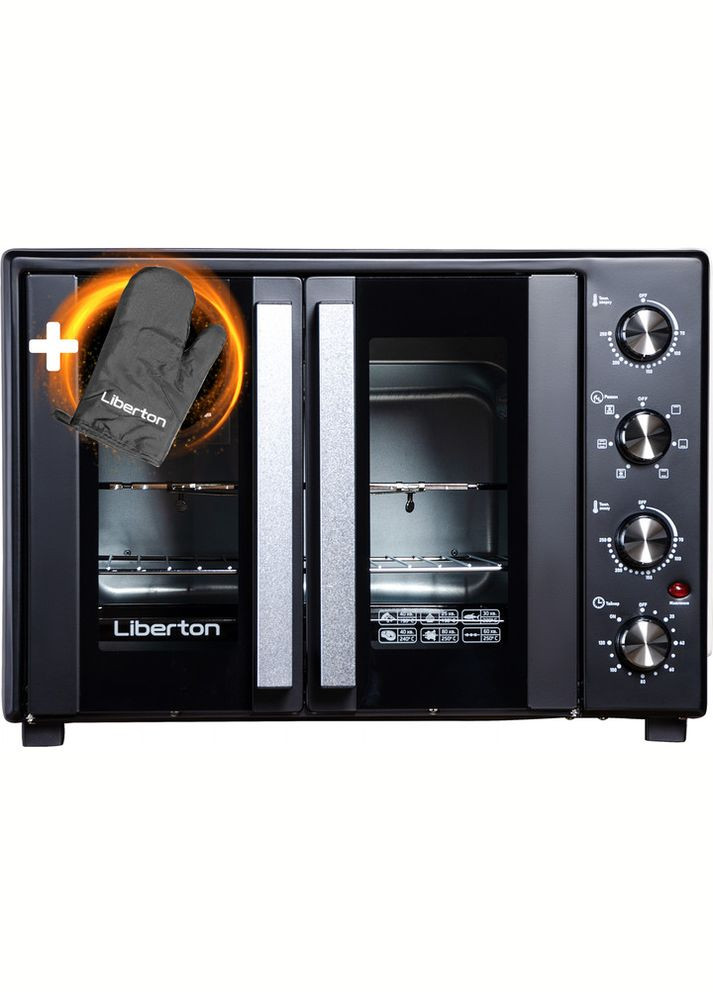 Електрична піч LEO-600 1900 Вт BlaСk Liberton (369123702)