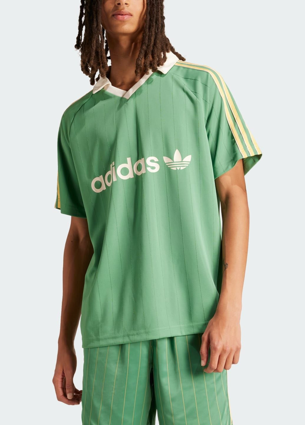 Джерсі Pinstripe adidas логотип зелений спортивні