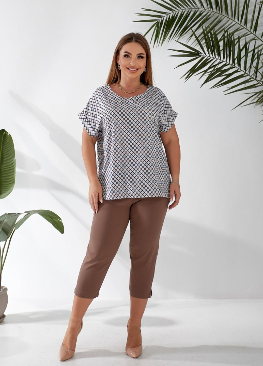 Літній костюм Бриджі + Блузка MeeLan (332621179)