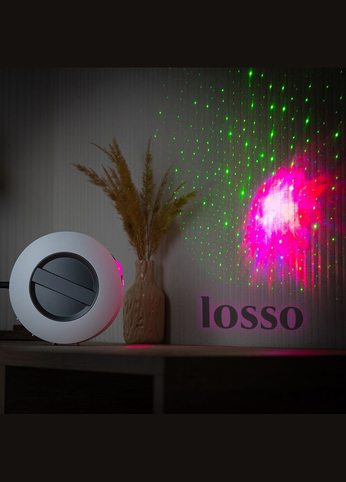 Лазерный проектор звездного неба и галактики "Туманность А2" белый Losso (327041659)