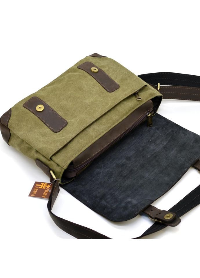 Чоловіча сумка через плече зі шкіри та канвас CH-6002-3md TARWA (329149362)