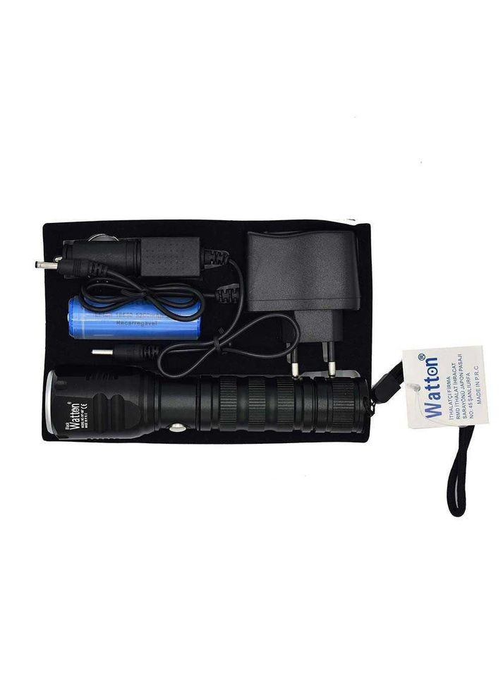 Тактический аккумуляторный светодиодный фонарь WT-087, ручной фонарик в алюминиевом корпусе. Watton (338855001)