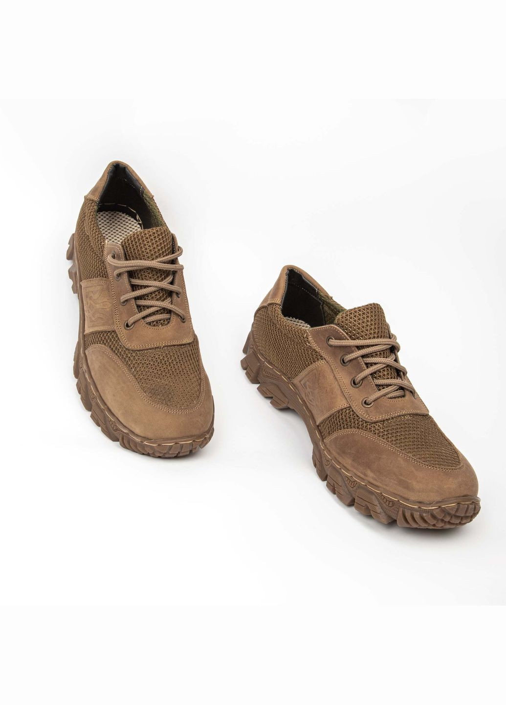 Тактические кроссовки летние натуральная кожа Сетка Койот Kindzer К-100 (294207489)