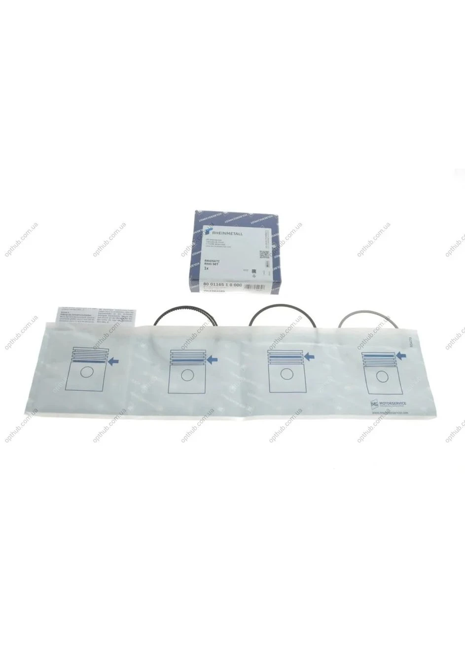 Кольца поршневые VAG 1,6 MPI CWVA/CWVB Euro5 1,2*1,2*2 (пр-во KS) 800116510000 C.I.U No Brand (339629397)
