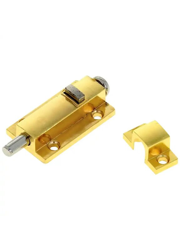 Шпінгалет малий (кнопка квадрат) золото No Brand (362493049)