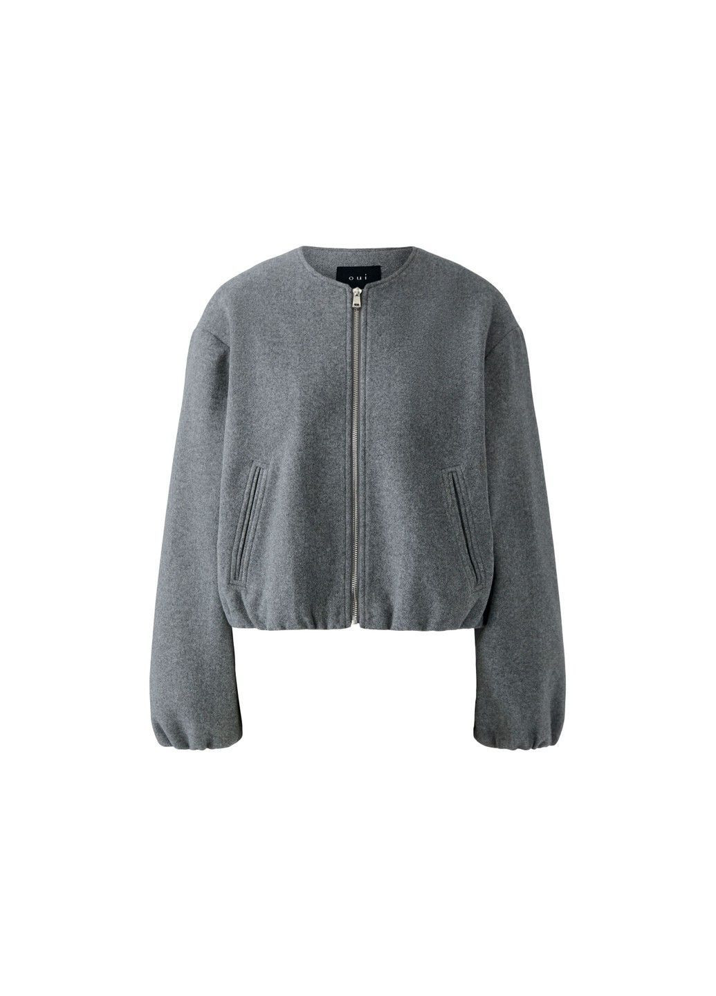 Серая демисезонная женская демисезонная куртка серый Oui