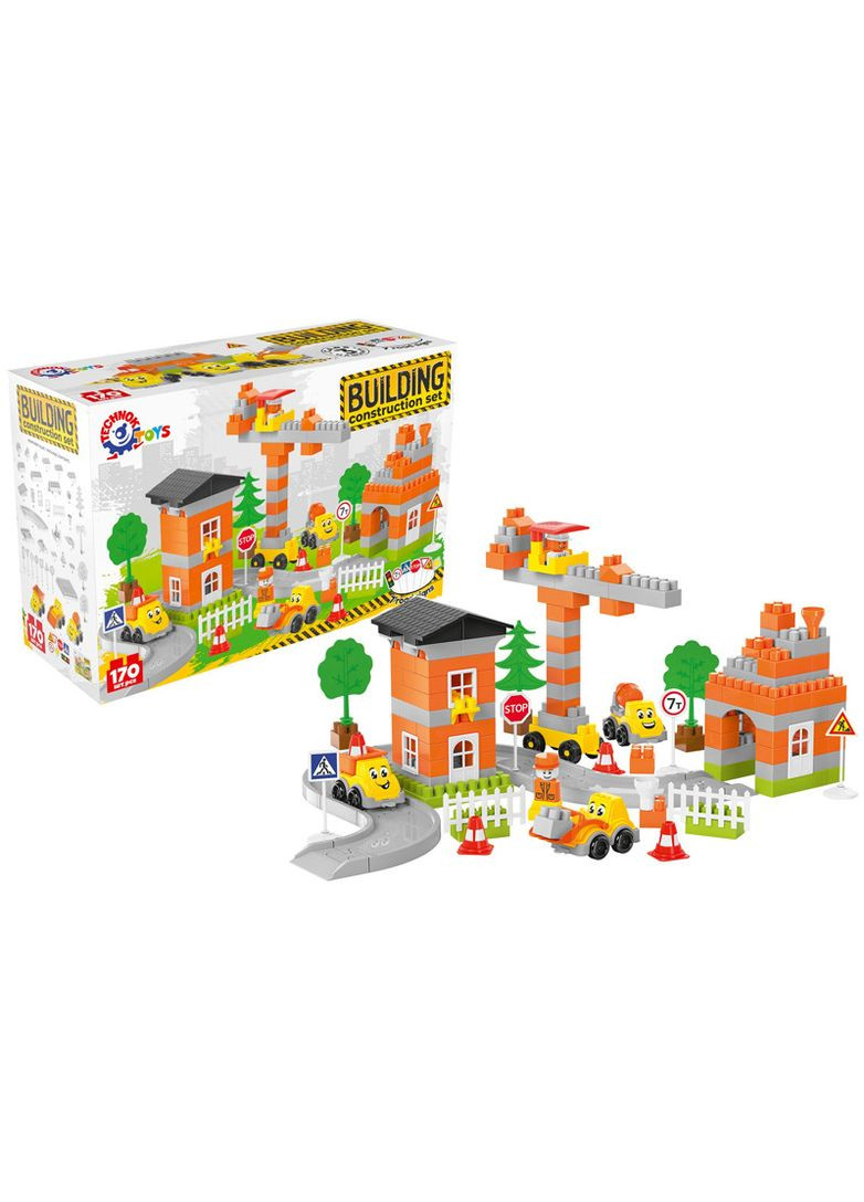 Конструктор блочний 9994 "Будмайданчик” 170 дет. в коробці ТехноК (362490364)