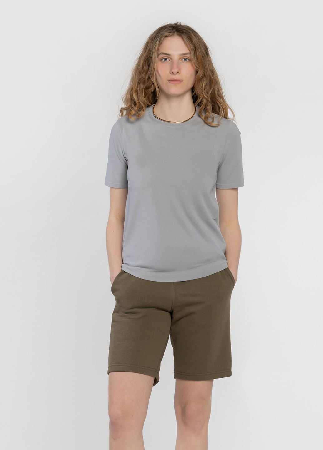 Футболка жіноча сіра Arber T-SHIRT WF-19 - (327009612)