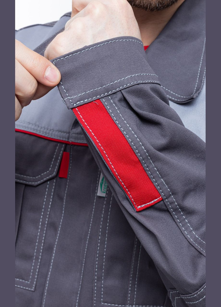 Сірий костюм робочий євро (куртка+напівкомбінезон) сірий/т.сірий, зріст 170/176 ProsPerous