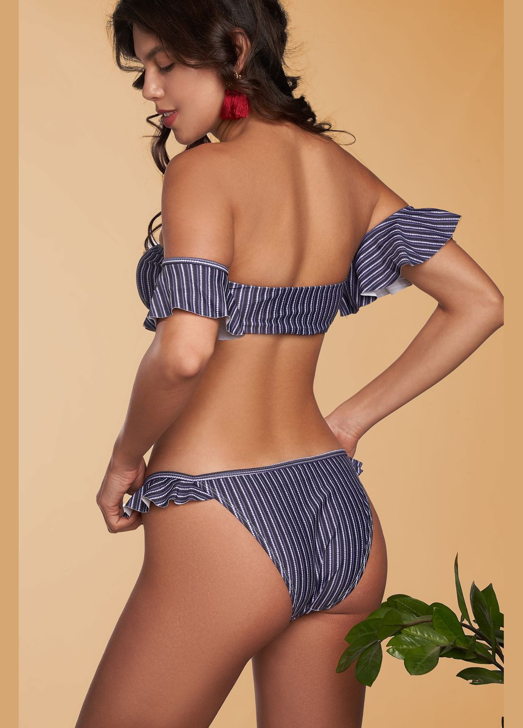 Синий летний купальник No Brand