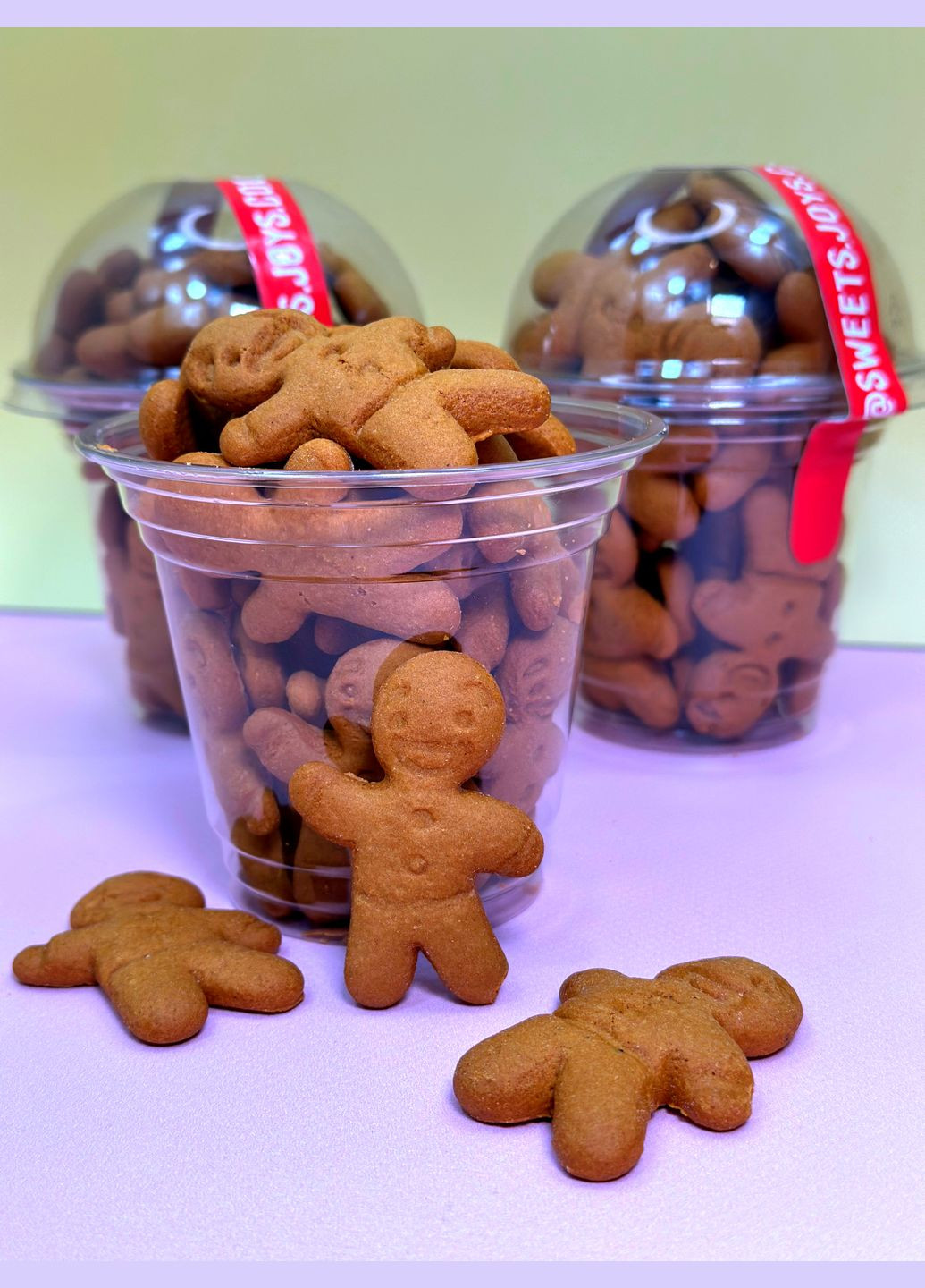 Стаканчик імбирно-медові пряники без глазурі 12х10см. 95г. Sweets and Joys (323166186)