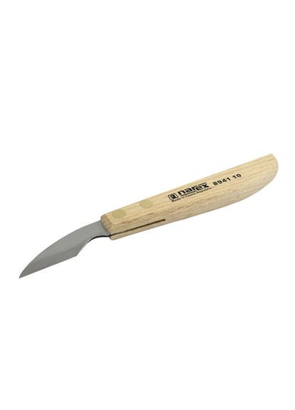 Резец врезной изогнутый большой для резьбы 154х50 мм деревянная ручка хроммарганец (16157) Narex Bystrice (286423292)