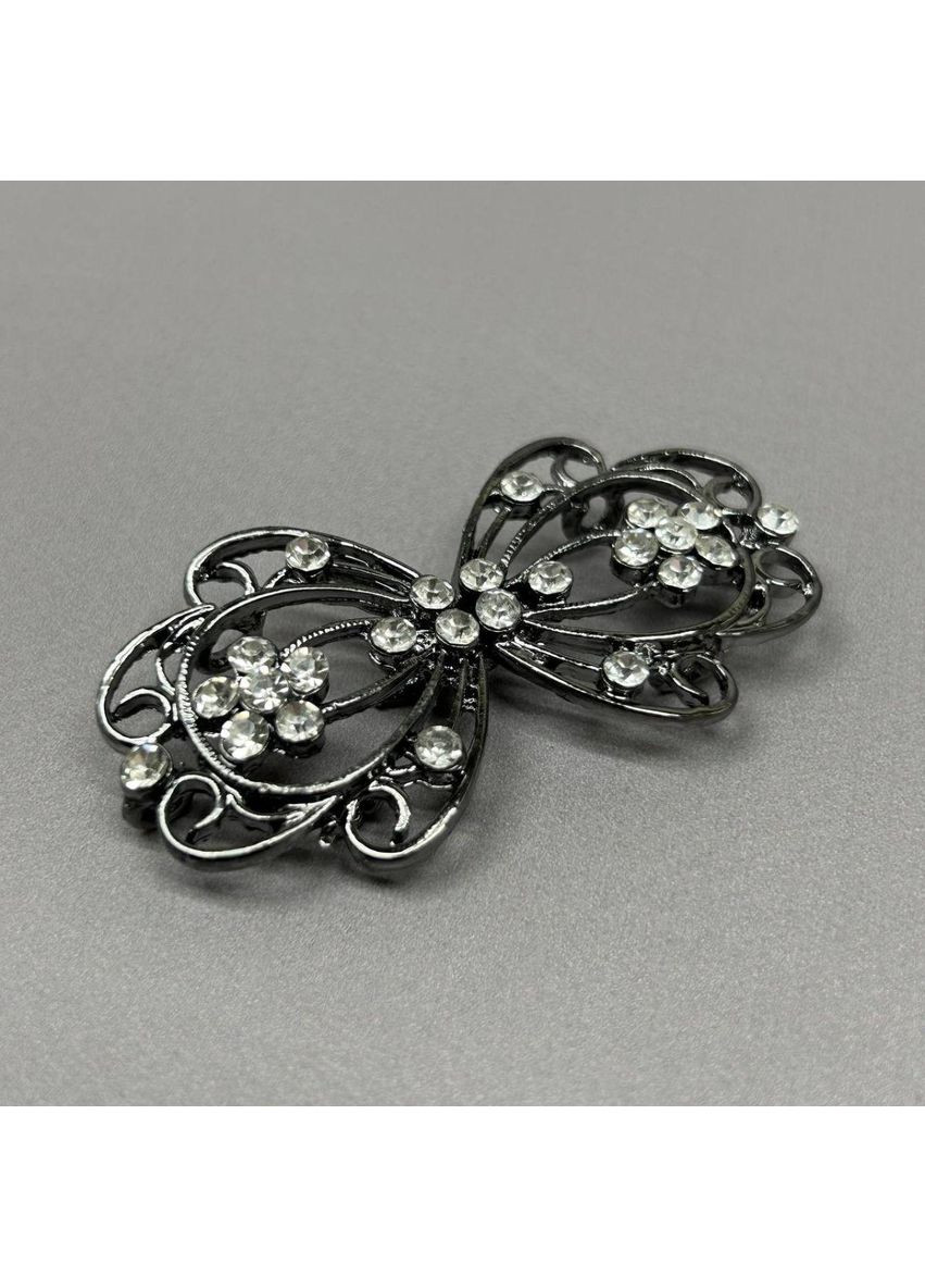 Декоративная застежка-крючок для одежды 3х6 см - графит #106301 Plus-plus (354793887)