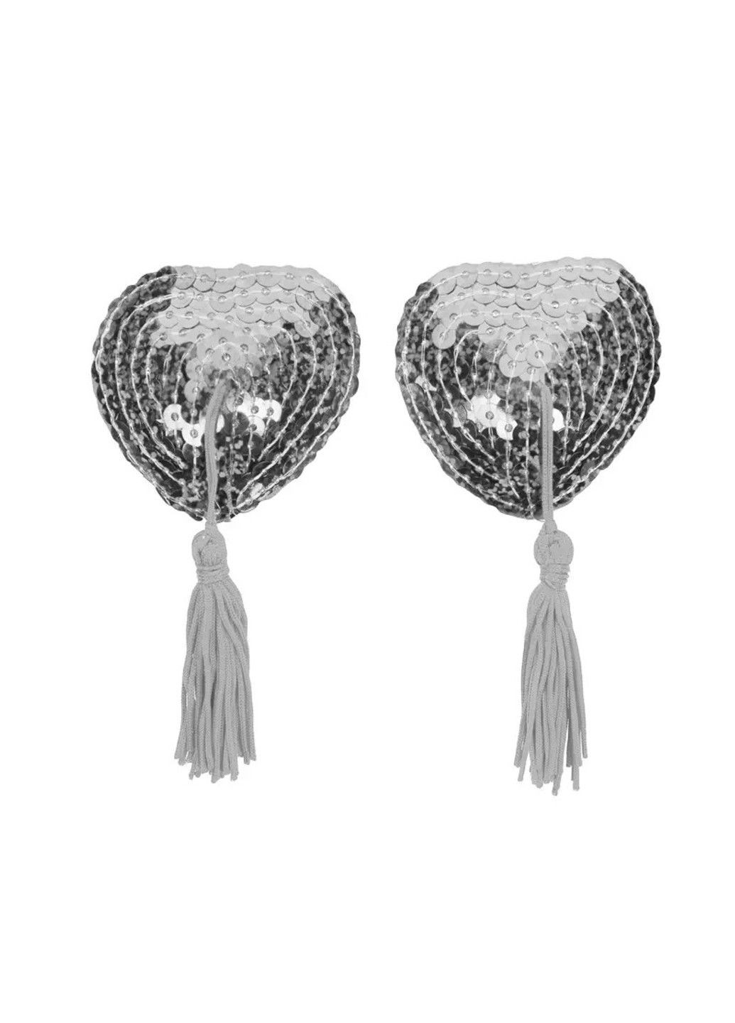 Сексуальные накладки на соски (пэстисы) серебристые с пайетками We Love (284279172)