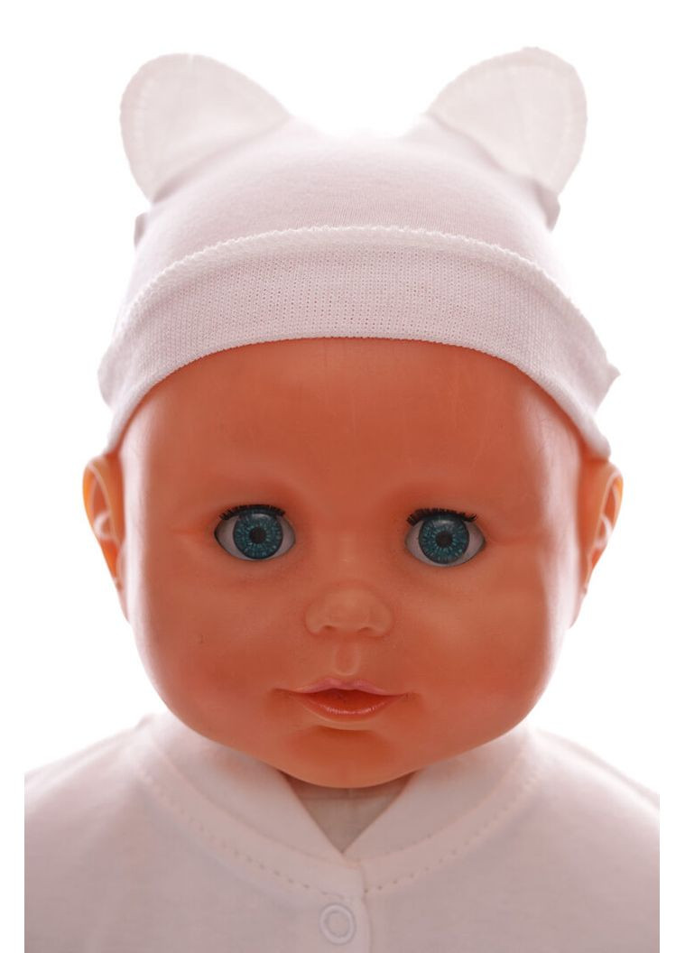 Человечек с шапкой интерлок ля-ля молочный 56 см (54014) BABYKROHA (334278794)