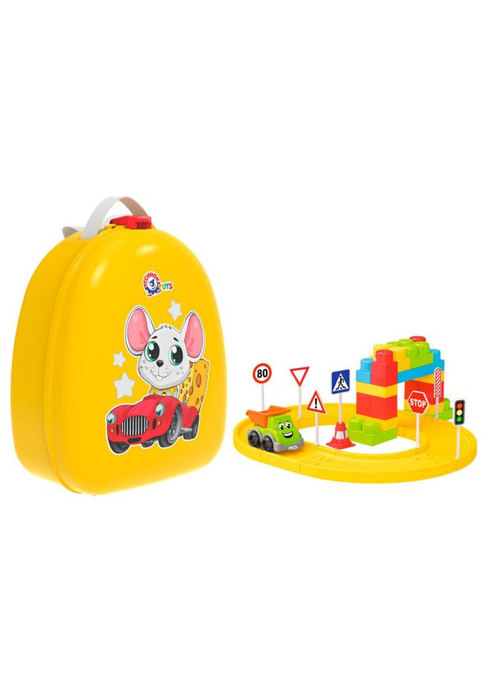 Дитячий конструктор в рюкзаку 8652TXK з дорожніми знаками ТехноК (363115634)