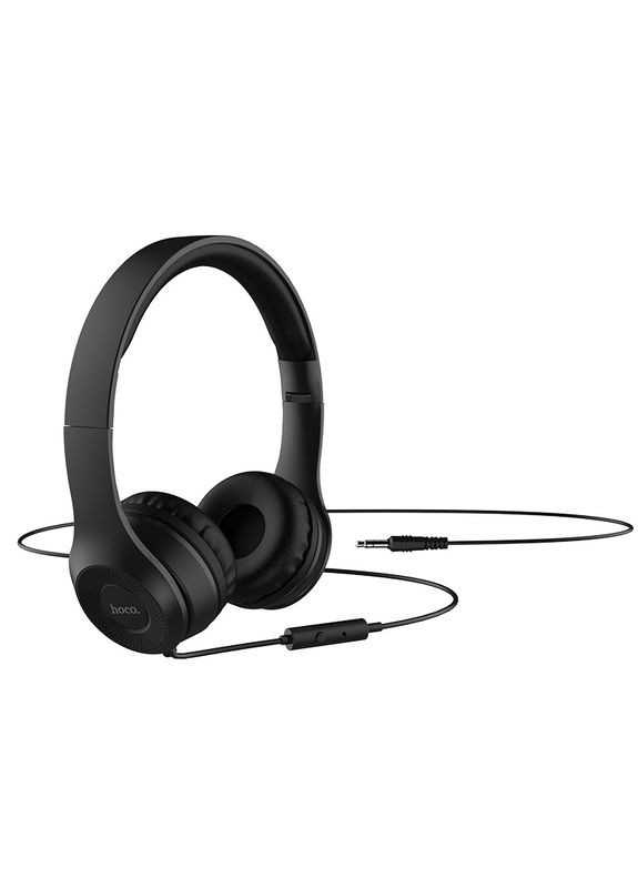 Наушники W21 Graceful charm wire control headphones Black Hoco (297454524)