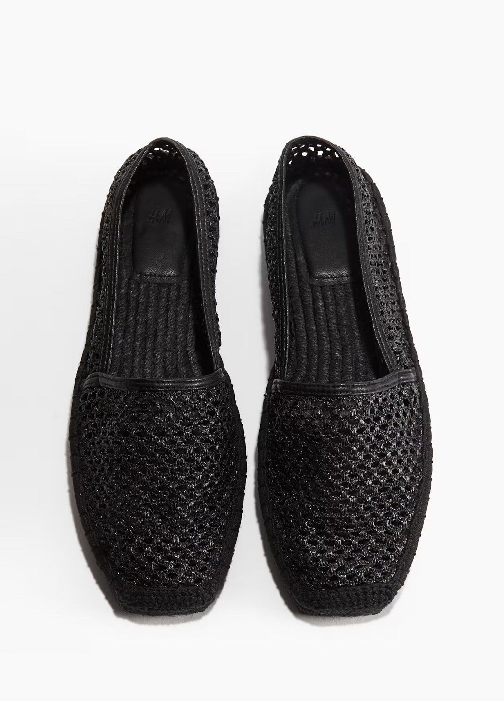 Чёрные эспадрильи H&M однотонный (336432662)