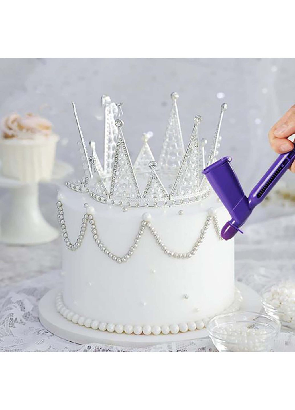 Пистолет шприц кондитерский для декорирования тортов и капкейков сахарными бусинами и жемчужинами Kitchen Master (361079605)