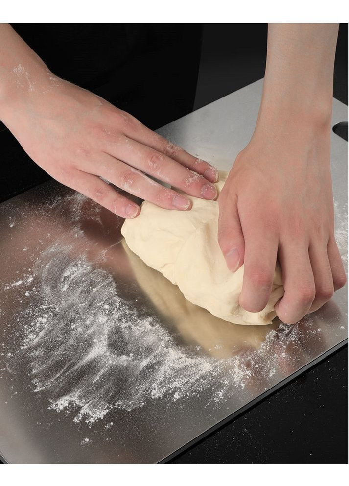 Универсальная кухонная доска для ежедневного использования нержавеющая сталь 25×15 см No Brand (348430971)