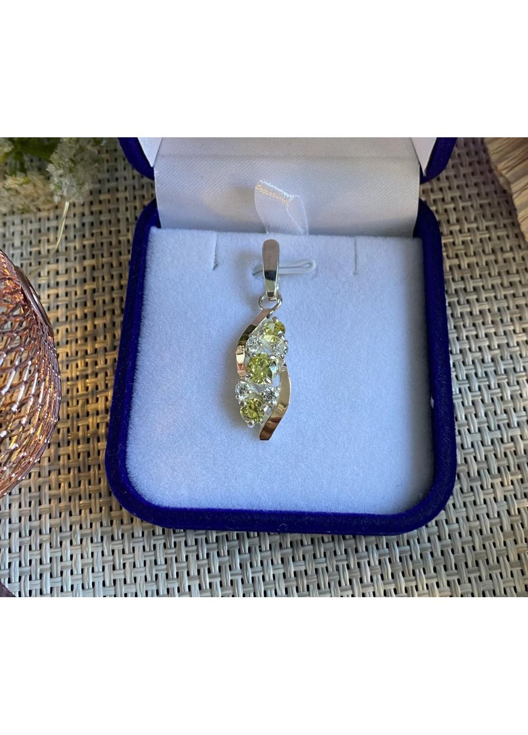 Срібна підвіска з пластинами золота Silver Style (367112378)