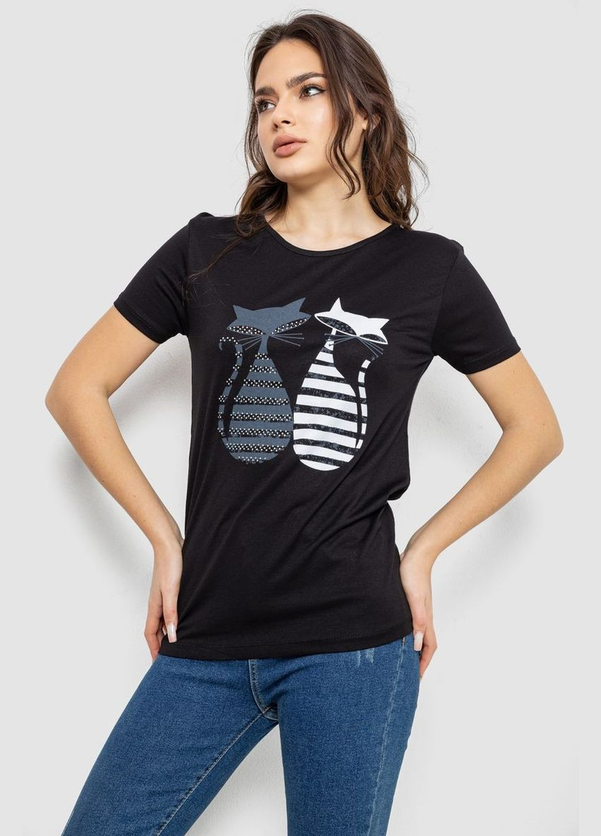 Футболка жіноча з принтом Ager 244R502 - (319359499)