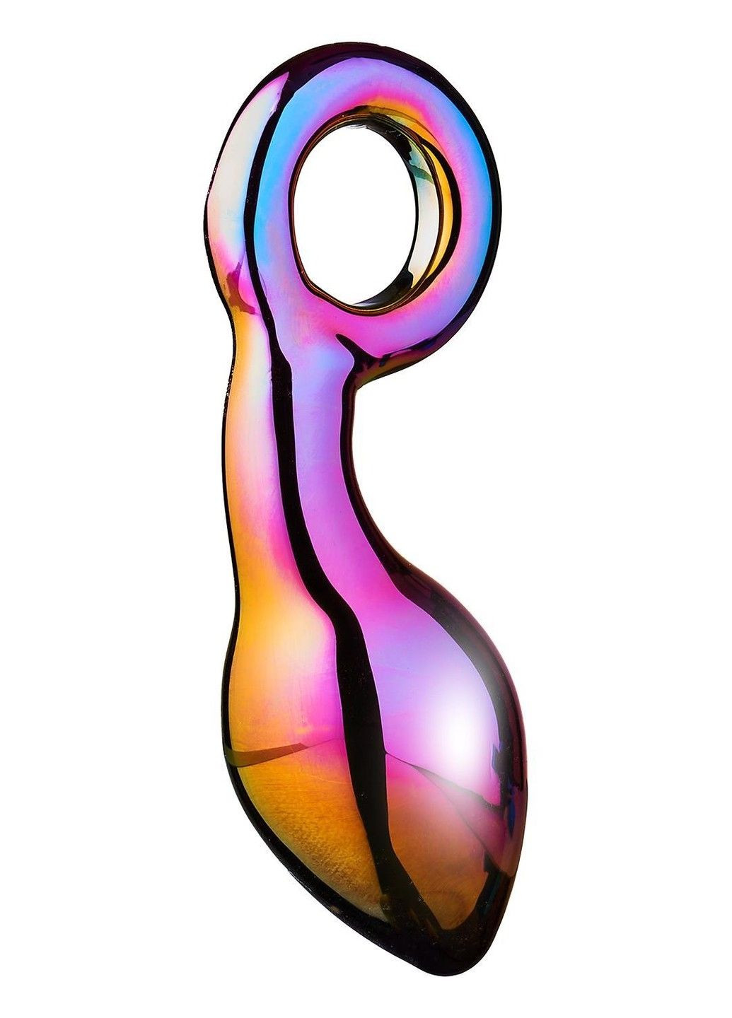 Анальний плаг із боросилікатного скла GLAMOUR GLASS CHUNKY RING PLUG Dream Toys (333713468)