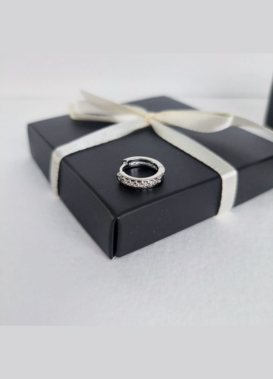 Сережка кільце 8 мм для проколу хряща вуха золотиста DeKolie (296481806)