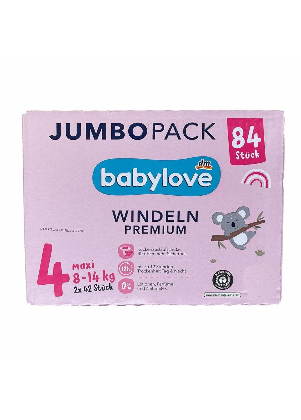 Подгузники 4 (8-14 кг) 84 шт. Jumbo Pack BabyLove (341133574)