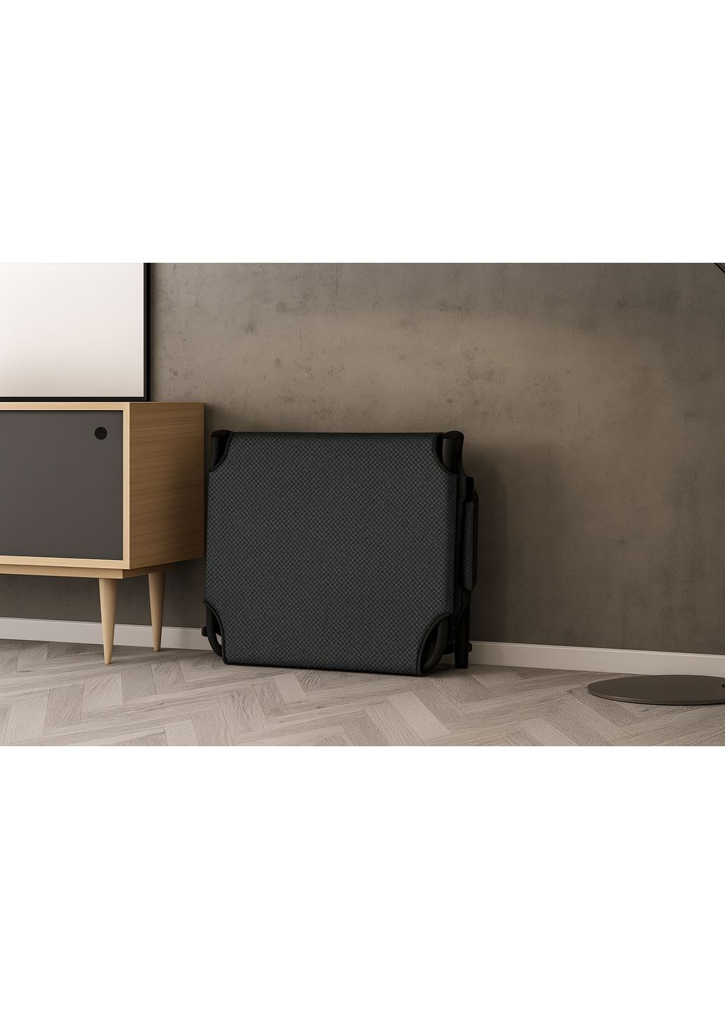 Раскладная кровать (раскладушка) с Mesh-матрасом и подушкой Black (LB-FB-A2-BLK) LEOBRO (367107644)