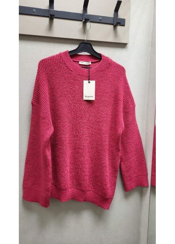 Фуксиновый демисезонный свитер 4558/421 Pull & Bear