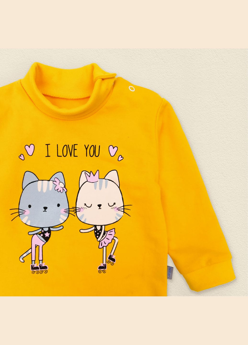 Боди Dexter`s футер с высокой горловиной i love you dexter's (303345947)