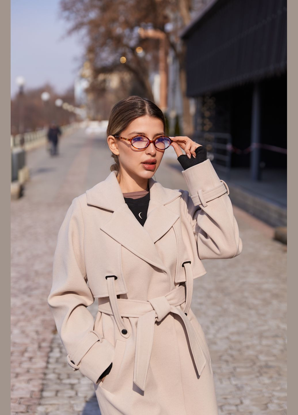 Молочне демісезонне Пальто MN