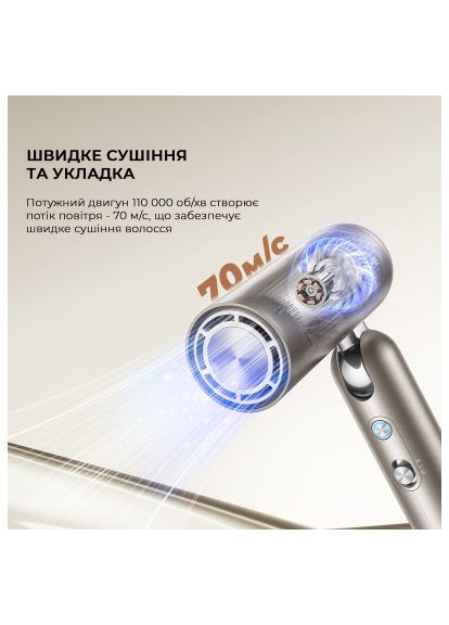 Фен (AHD51-TI) Dreame Pocket Titanium (364659960)