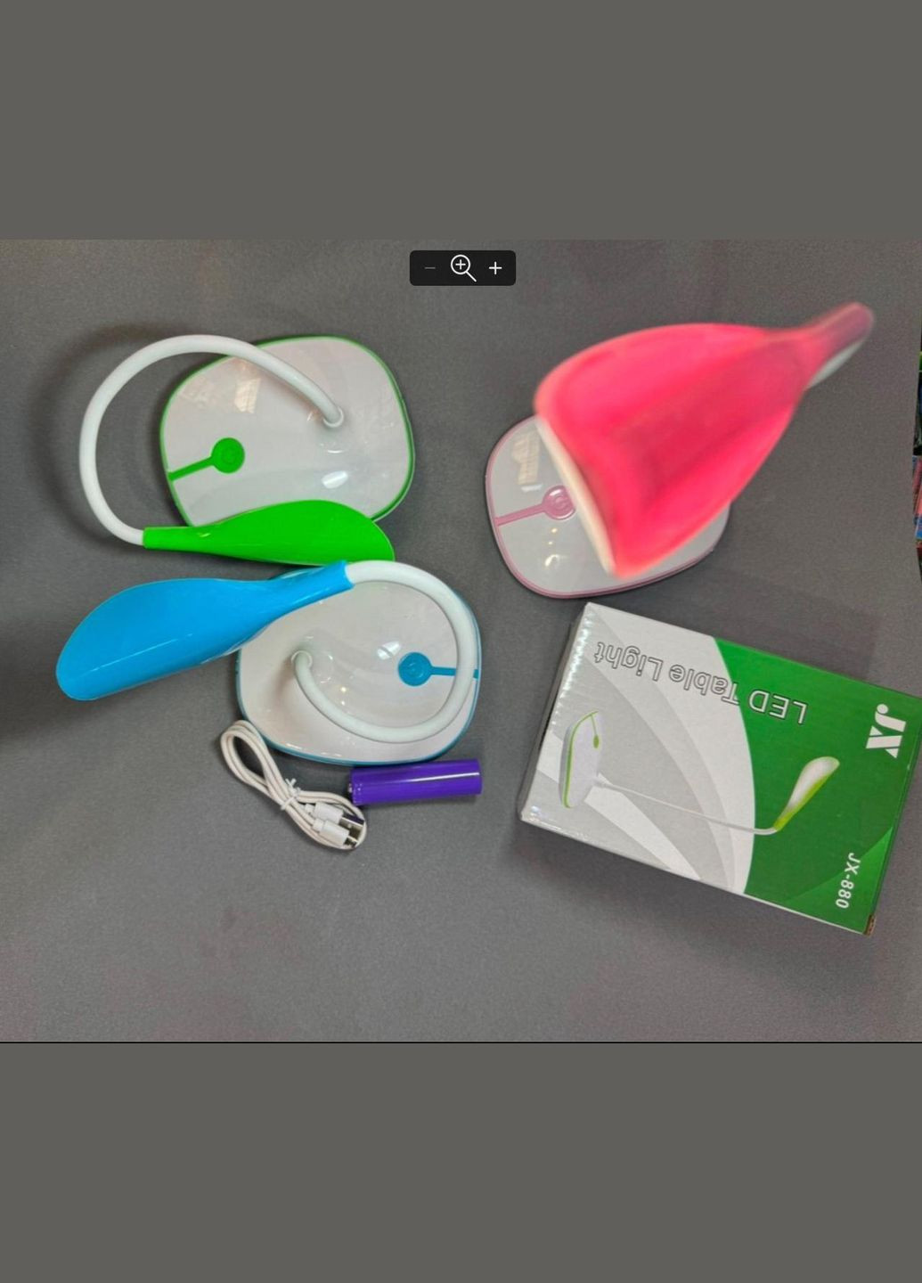 Акумуляторна настільна лампа для школяра від USB JX-880 Дитяча1200 мАч Рожевий Touch (298875755)