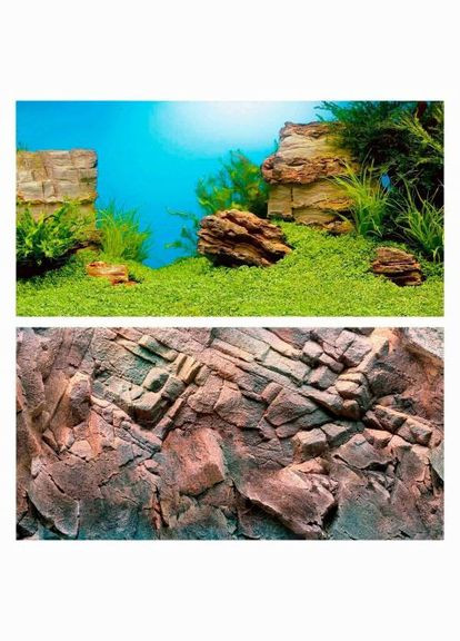 Фон для аквариума «Poster 1» 100 x 50 см (подводный ландшафт / скалы) Juwel (330222381)
