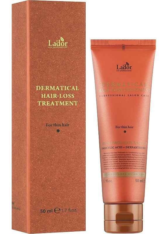 Укрепляющая маска для тонких волос - Lador Dermatical Hair-Loss Treatment For Thin Hair 200ml (2-994610) La'dor (369795364)